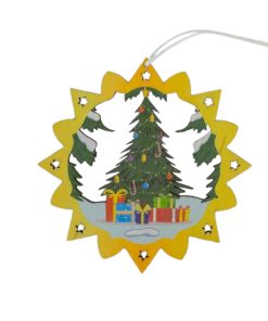 Erzgebirgischer Baumbehang Weihnachtsbaum, farbig