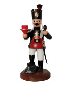 Räuchermann Bergmann mit Kerzenhalter