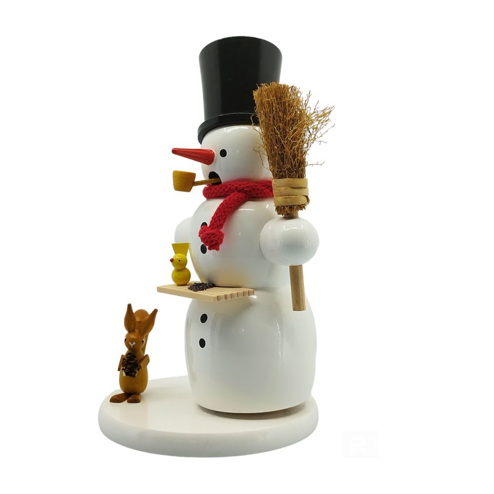 Räuchermann Schneemann mit Eichhörnchen - Image 3