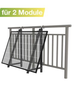 Balkonbefestigung für 2 Module