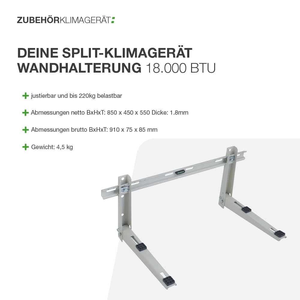 Split-Klimagerät Wandhalterung 18.000 BTU - Image 3