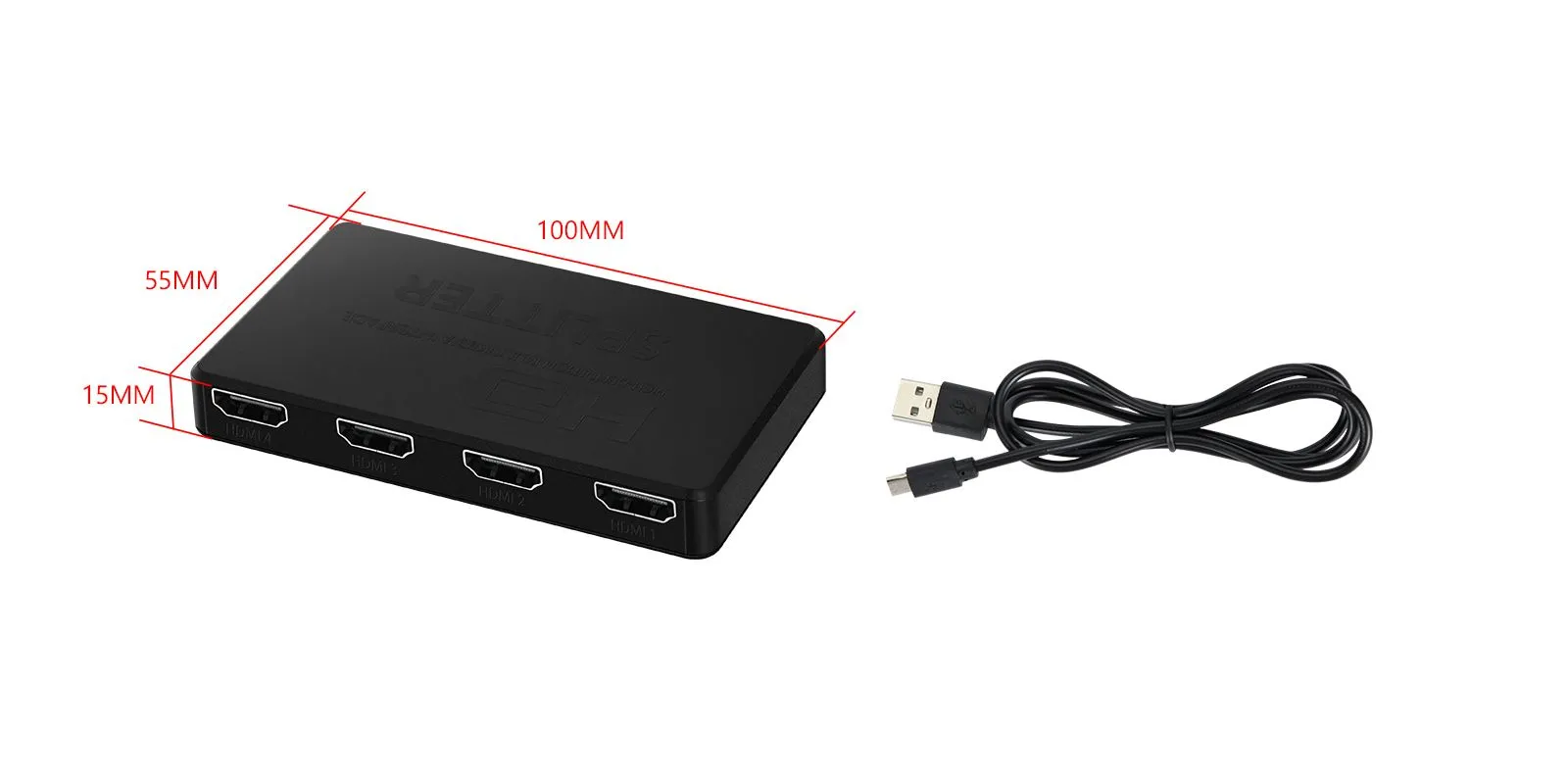 ACHDMI1TO4 1 Eingang 4 Ausgang HDMI Splitter - Image 3