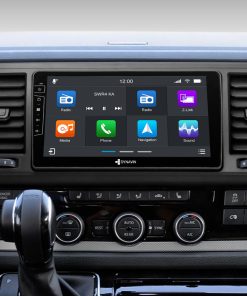 D9-T6 Premium Flex Android Navigationssystem für VW T6 mit 4 x 100W Class-D Verstärker, 9 Zoll Display (hochauflösend), Inkl. Head-up-Display, Apple CarPlay und Android Auto