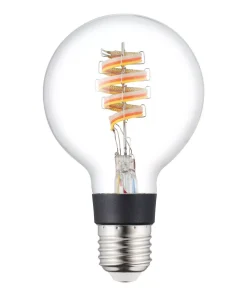 Eglo 4,9 W Smart-LED-Filament Globe 80 mm Klar E27 RGB / ersetzt 40 W