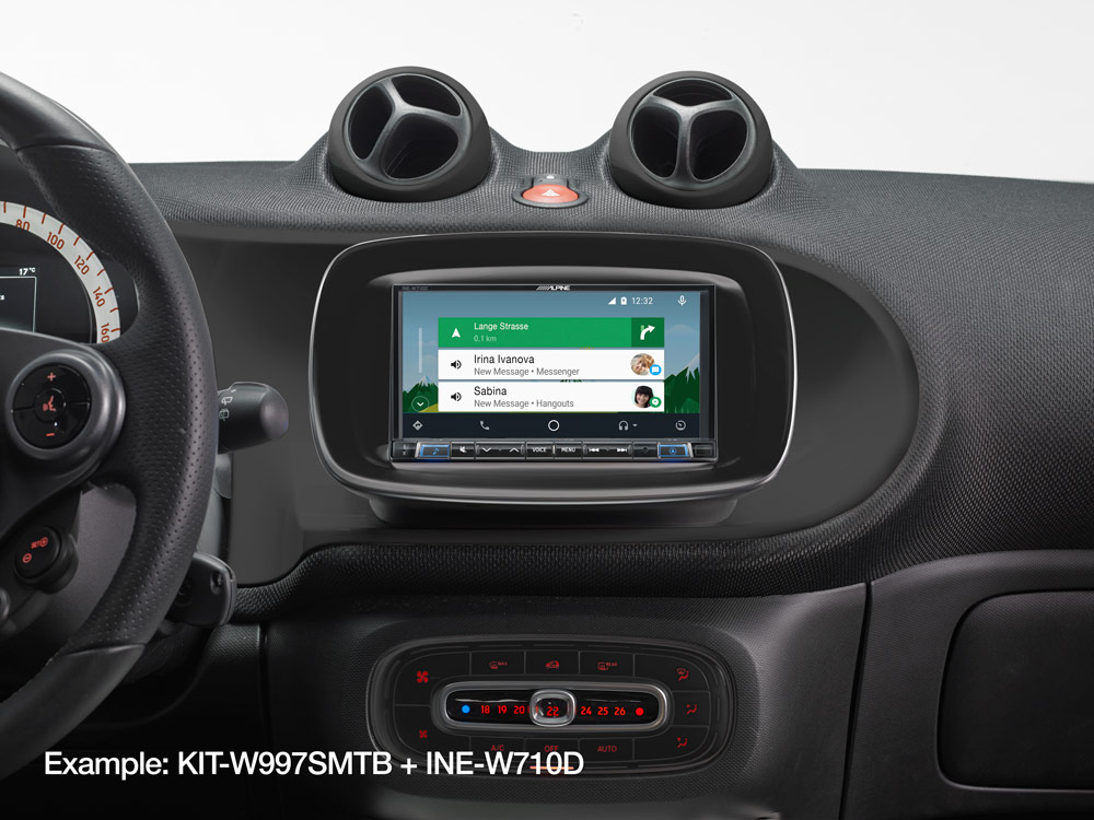 Alpine KIT-W997SMTB 7-Zoll Einbauset für Smart Fortwo / Forfour (453) - Image 2