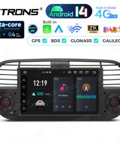 PX7450FBL 7 Zoll Octa Core 4 + 64 GB Global 4G LTE Android 14 Autoradio Multimedia Player Custom Fit für Fiat
