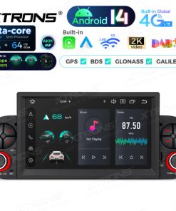 PX74PDFLGS 7″ 4 + 64 GB Global 4G LTE Android 14 IPS Autoradio Multimedia Player Eingebaute AKM DSP Gyroskop-Sensoren Speziell für Fiat Panda