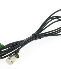 Dietz Verlängerungskabel 2,0 m RG 174, FAKRA (f) E- IEC (m)90 Grad / Koax Stecker