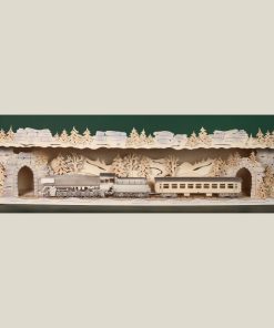 Panorama Schwibbogen Erhöhung, Eisenbahn im Erzgebirge