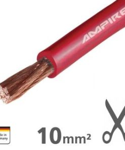AMPIRE Stromkabel rot 10mm², Kupfer, „als laufender Meter“