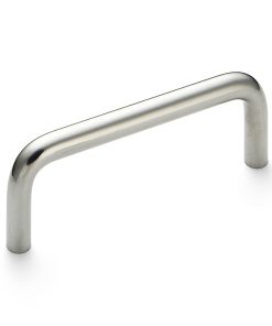 Edelstahl-Türgriff V2A (SUS304), 120 mm (4,8″) H-42-C-3. Hochwertiger Edelstahl-Türgriff aus rostfreiem Edelstahl V2A (SUS304), glänzend poliert, für feuchte Umgebungen, Schiffe, Lebensmittelbereich, Medizinbereich von Sugatsune / LAMP® (Japan)