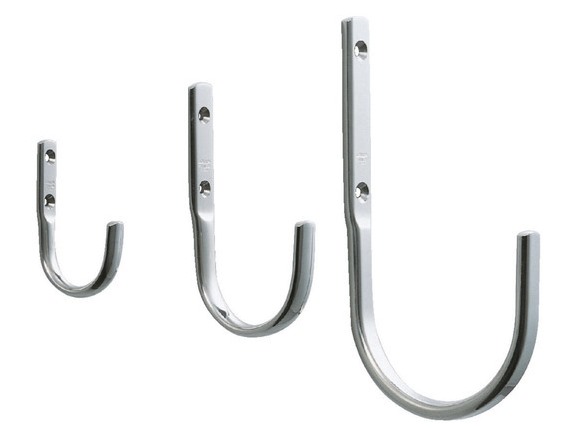 Hochwertiger großer Universalhaken, aus rostfreiem Edelstahl, Oberfläche: glänzend poliert, 45 mm (1,8″), JF45M. Handtuchhaken aus V2A für feuchte Umgebung, Schiffbau, Außenbereich und viel mehr, von Sugatsune / LAMP® (Japan) - Image 2