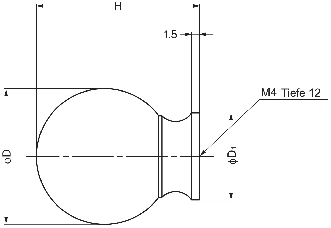 Kugelförmiger Möbelknopfgriff aus robuster Aluminiumlegierung, Oberfläche: goldfarbig, satiniert matt, 25 mm (1″) KK-B25SSG. Griffknopf KK-B25SSG für Schublade, Möbeltür, Küchenschrank, Büroschrank und viel mehr, von Sugatsune / LAMP® (Japan) - Image 2