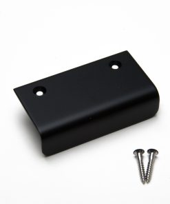 Hochwertiger massiver Edelstahl-Winkelgriff aus rostfreiem Edelstahl, schwarz, 70 mm (2,8″) SN-70BL. Möbelgriff SN-70BL für Boot, Yacht, Edelstahlküche, Strandhotel, Arztpraxis, Küchenschrank, Wohnzimmerschrank, von Sugatsune / LAMP® (Japan)