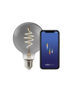 Nordlux 4,7 W Smart-LED-Filament Globe 95 mm Rauch E27 1800 K / ersetzt 40 W