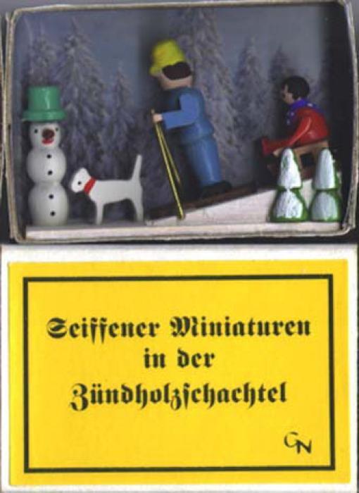 Zündholzschachtel – Wintersport