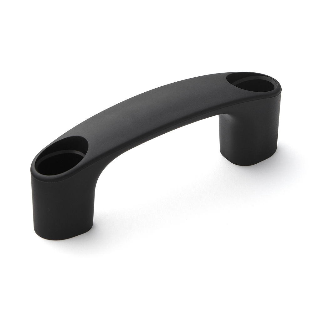Hochwertiger robuster Gerätegriff aus verstärktem Nylon, schwarz mit schwarzen Abdeckkappen, 93 mm (3,7″) MJH-93-BL. Maschinengriff MJH-93-BL für Industrieschränke, Produktionsanlagen, Maschinenbau, von Sugatsune / LAMP® (Japan) - Image 5