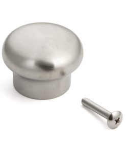 Superleichter Edelstahl-Möbelknopf SUS304, ⌀34 mm (1-11/32″), RSS-50S. Exklusiver massiver superleichter Edelstahl-Möbelknopf aus rostfreiem Edelstahl V2A, satiniert matt, für Privatflugzeug, Wohnmobil, Boot, feuchte Umgebung, von Sugatsune / LAMP® (Japan)